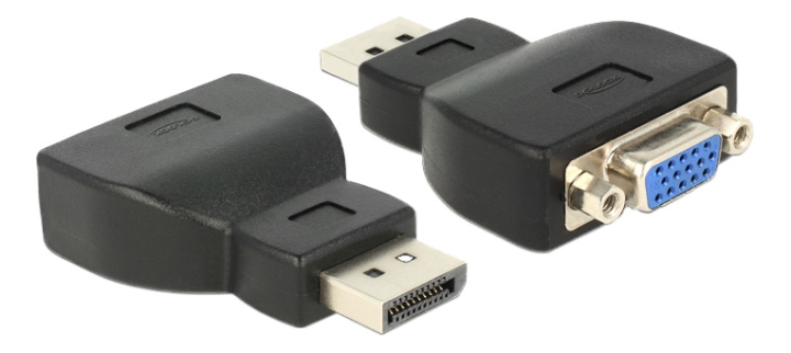 Delock Adapter Displayport 1.1 male > VGA female black in de groep COMPUTERS & RANDAPPARATUUR / Computerkabels / DisplayPort / Adapters bij TP E-commerce Nordic AB (C17669)