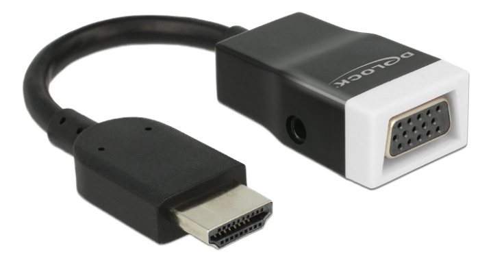 Delock Adapter HDMI-A male > VGA female with Audio in de groep COMPUTERS & RANDAPPARATUUR / Computerkabels / VGA / Adapters bij TP E-commerce Nordic AB (C17671)