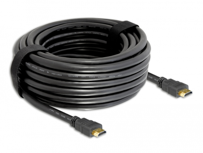 Delock Cable High Speed HDMI with Ethernet – HDMI A male > HDMI A male in de groep HOME ELECTRONICS / Kabels & Adapters / HDMI / Kabels bij TP E-commerce Nordic AB (C17677)