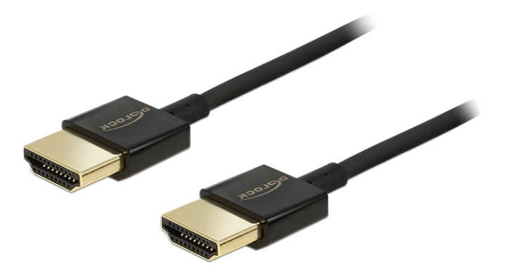 Delock Cable High Speed HDMI with Ethernet - HDMI-A male > HDMI-A male in de groep HOME ELECTRONICS / Kabels & Adapters / HDMI / Kabels bij TP E-commerce Nordic AB (C17684)