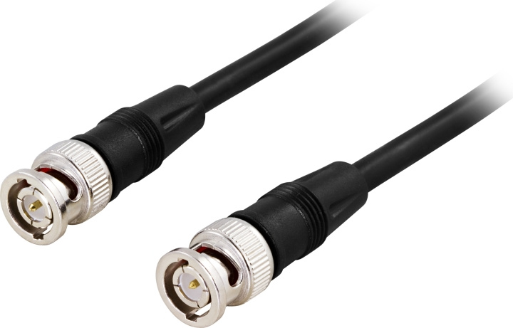 DELTACO Coaxiale patchkabel, RG59, BNC ma-ma, 75 Ohm, 0,5m, zwart in de groep HOME ELECTRONICS / Kabels & Adapters / Antennekabels & Accessoires / Antennekabels bij TP E-commerce Nordic AB (C17758)