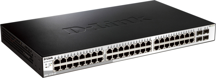 D-Link 48x 10/100/1000 Base-T ports with 4 x 1000Base-T /SFP ports in de groep COMPUTERS & RANDAPPARATUUR / Netwerk / Schakelaars bij TP E-commerce Nordic AB (C17791)