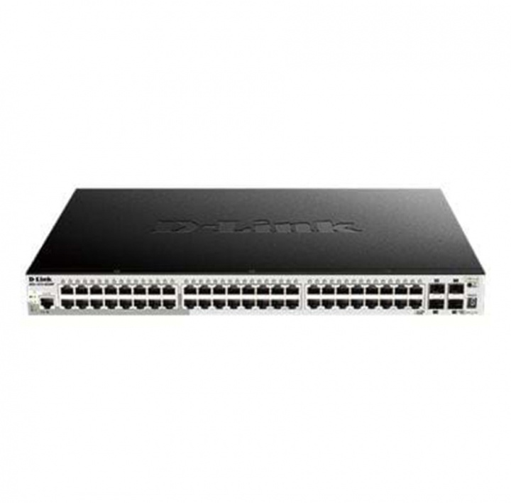 D-Link 52-Port Gigabit Stackable POE Smart Managed Switch including 4 in de groep COMPUTERS & RANDAPPARATUUR / Netwerk / Schakelaars / 10GbE bij TP E-commerce Nordic AB (C17795)