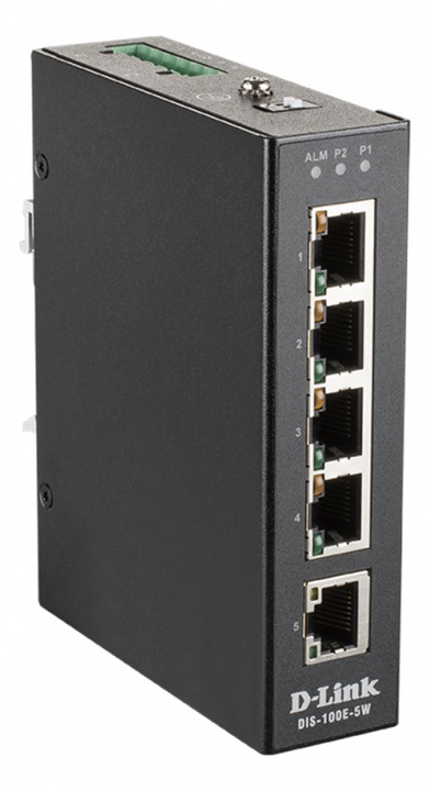 D-Link 5 Port Unmanaged Switch with 5 x 10/100 BaseT(X) ports in de groep COMPUTERS & RANDAPPARATUUR / Netwerk / Schakelaars / 10/100Mbps bij TP E-commerce Nordic AB (C17813)