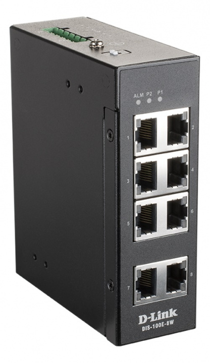 D-Link 8 Port Unmanaged Switch with 8 x 10/100 BaseT(X) ports in de groep COMPUTERS & RANDAPPARATUUR / Netwerk / Schakelaars / 10/100/1000Mbps bij TP E-commerce Nordic AB (C17814)