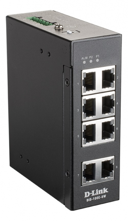 D-Link 8 Port Unmanaged Switch with 8 x 10/100 BaseT(X) ports in de groep COMPUTERS & RANDAPPARATUUR / Netwerk / Schakelaars bij TP E-commerce Nordic AB (C17814)