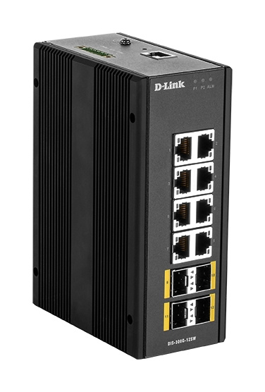 D-Link Administrerad Switch, 12-portar, Gigabit, SFP, värmetålig, in de groep COMPUTERS & RANDAPPARATUUR / Netwerk / Schakelaars / 10/100/1000Mbps bij TP E-commerce Nordic AB (C17822)