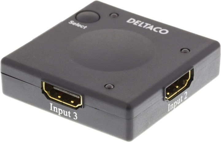 DELTACO HDMI-switch, automatisk 3 till 1, 1080p, 3D, svart in de groep COMPUTERS & RANDAPPARATUUR / Computerkabels / Schakelaars bij TP E-commerce Nordic AB (C17910)