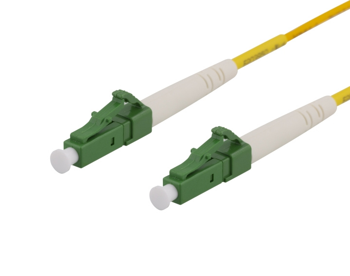 DELTACO OS2 fiberkabel LC – LC, simplex, singlemode, APC, 9/125, 10m in de groep COMPUTERS & RANDAPPARATUUR / Computerkabels / Netwerkkabels / Glasvezelbekabeling bij TP E-commerce Nordic AB (C17927)