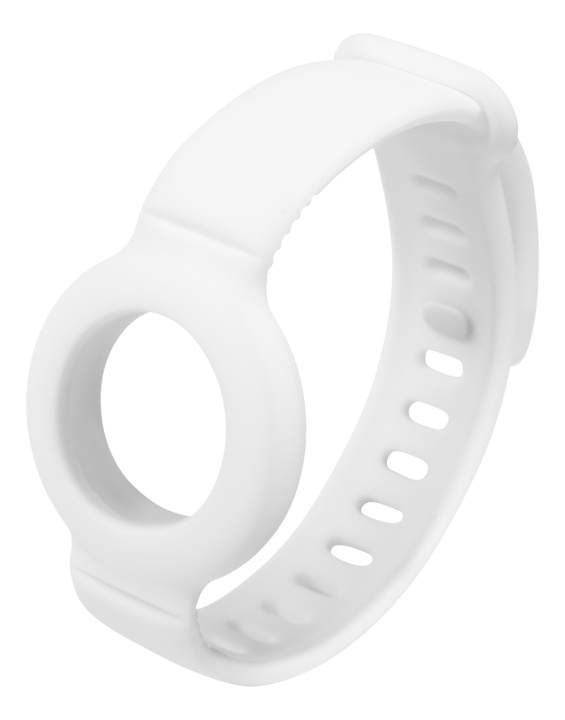 DELTACO Apple AirTag, Siliconen polsbandje, Vit in de groep SMARTPHONE & TABLETS / Overige accessoires / Overige bij TP E-commerce Nordic AB (C17961)