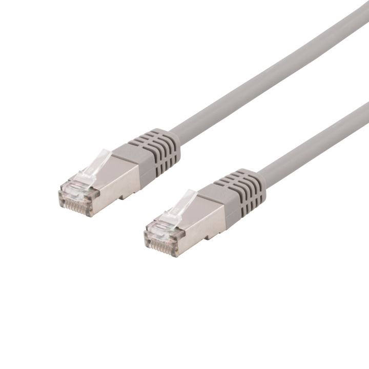 DELTACO S/FTP Cat6 patchkabel, delta cert, LSZH, 0,3m, grå in de groep COMPUTERS & RANDAPPARATUUR / Computerkabels / Netwerkkabels / Cat6 bij TP E-commerce Nordic AB (C17996)