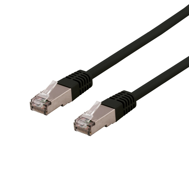 DELTACO S/FTP Cat6 patchkabel, delta cert, LSZH, 0,3m, svart in de groep COMPUTERS & RANDAPPARATUUR / Computerkabels / Netwerkkabels / Cat6 bij TP E-commerce Nordic AB (C18001)