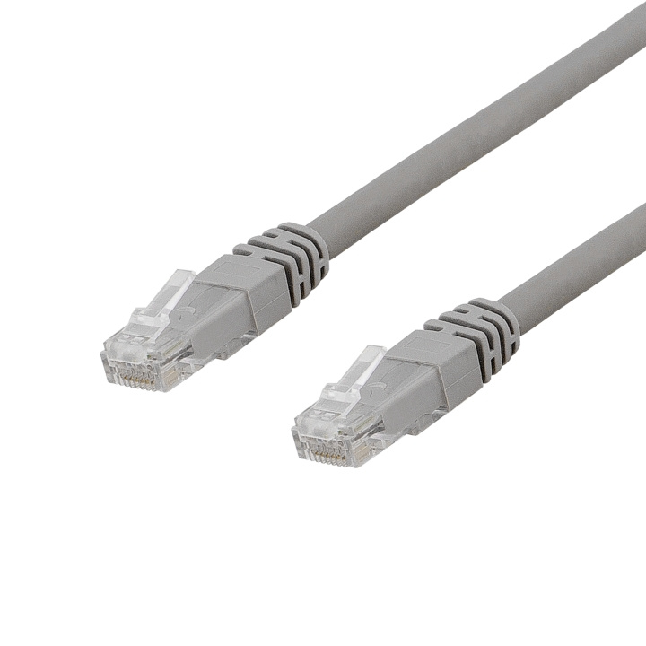 DELTACO U/UTP Cat6a patchkabel, 500MHz, Delta cert, LSZH, 0,3M, Grå in de groep COMPUTERS & RANDAPPARATUUR / Computerkabels / Netwerkkabels / Cat6 bij TP E-commerce Nordic AB (C18138)