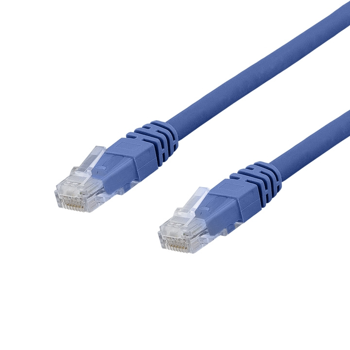 DELTACO U/UTP Cat6a patchkabel, Delta cert, LSZH, 0,3m, Blå in de groep COMPUTERS & RANDAPPARATUUR / Computerkabels / Netwerkkabels / Cat6 bij TP E-commerce Nordic AB (C18139)