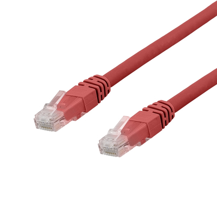 DELTACO U/UTP Cat6a patchkabel, Delta cert, LSZH, 0,3m, Röd in de groep COMPUTERS & RANDAPPARATUUR / Computerkabels / Netwerkkabels / Cat6 bij TP E-commerce Nordic AB (C18145)