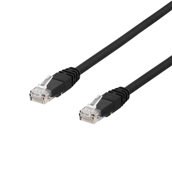 DELTACO U/UTP Cat6a patchkabel, Delta cert, LSZH, 0,3m, svart in de groep COMPUTERS & RANDAPPARATUUR / Computerkabels / Netwerkkabels / Cat6 bij TP E-commerce Nordic AB (C18147)