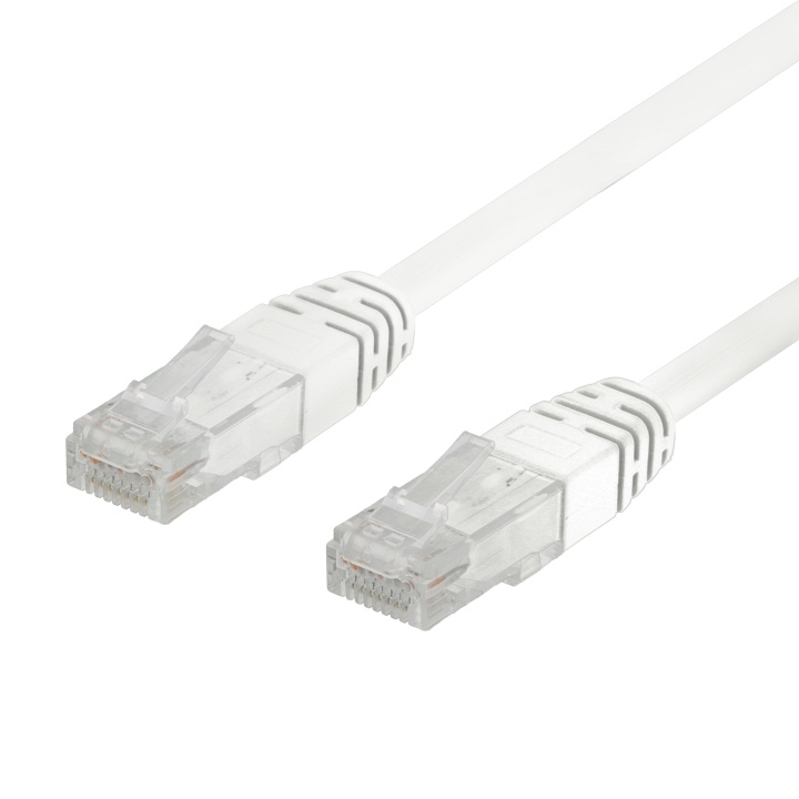 DELTACO U/UTP Cat6 patchkabel, LSZH, 0,3m, vit, 50-pack in de groep COMPUTERS & RANDAPPARATUUR / Computerkabels / Netwerkkabels / Cat6 bij TP E-commerce Nordic AB (C18148)