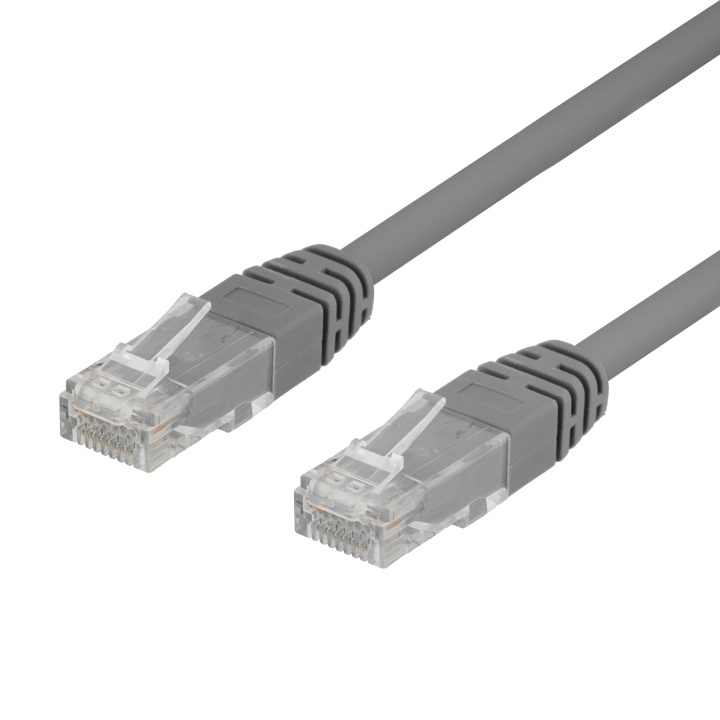 DELTACO U/UTP Cat6 patchkabel, LSZH, 0,5m, grå, 50-pack in de groep COMPUTERS & RANDAPPARATUUR / Computerkabels / Netwerkkabels / Cat6 bij TP E-commerce Nordic AB (C18149)