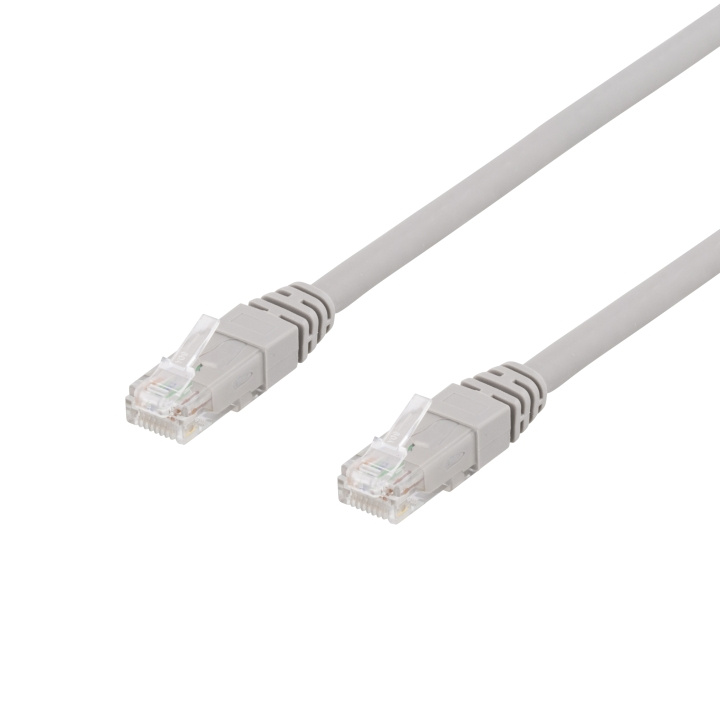 DELTACO U/UTP Cat6a patchkabel, 1,5m, 500MHz, LSZH, grå in de groep COMPUTERS & RANDAPPARATUUR / Computerkabels / Netwerkkabels / Cat6 bij TP E-commerce Nordic AB (C18175)