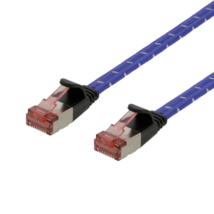 DELTACO U/FTP Tough Flat Cat6a patchkabel, 0,5m, flertrådig kärna, 2,3 in de groep COMPUTERS & RANDAPPARATUUR / Computerkabels / Netwerkkabels / Cat6 bij TP E-commerce Nordic AB (C18269)