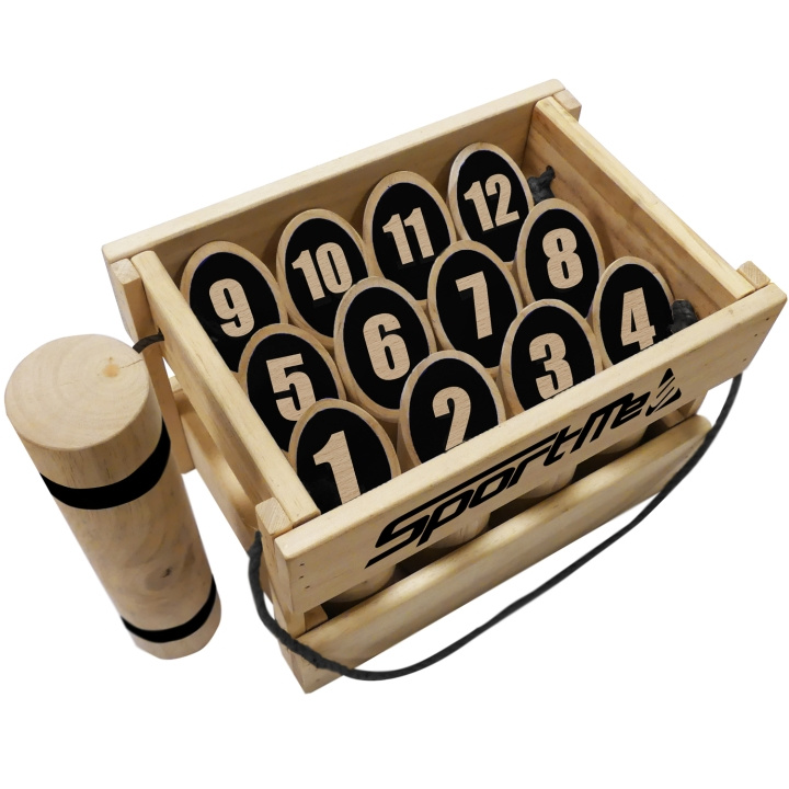 SportMe Nummerkubb i Låda in de groep SPEELGOED, KINDER- & BABYPRODUCTEN / Spelletje / Spellen voor buiten bij TP E-commerce Nordic AB (C18431)