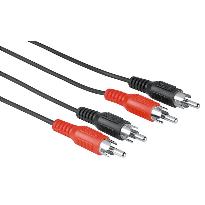 HAMA Audio Cable, 2 RCA plugs - 2 RCA plugs, 1.2 m in de groep HOME ELECTRONICS / Kabels & Adapters / RCA / Kabels bij TP E-commerce Nordic AB (C18460)