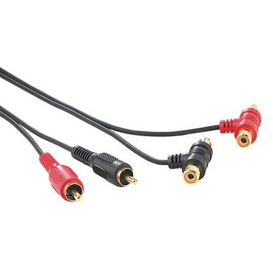 HAMA Audio Connecting Cable, 2 RCA plugs - 2 RCA plugs, T-connect in de groep HOME ELECTRONICS / Kabels & Adapters / RCA / Kabels bij TP E-commerce Nordic AB (C18473)