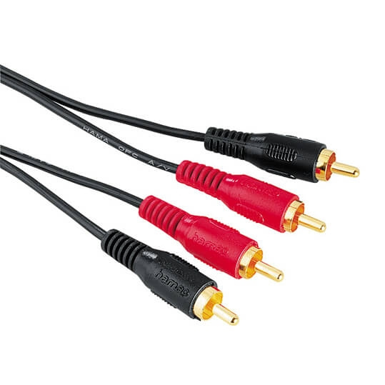 HAMA Audio Cable, 2 RCA plugs - 2 RCA plugs, 10 m in de groep HOME ELECTRONICS / Kabels & Adapters / RCA / Kabels bij TP E-commerce Nordic AB (C18475)