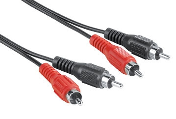 HAMA Audio Cable 2 RCA Male Plugs - 2 RCA Male Plugs, 1m in de groep HOME ELECTRONICS / Kabels & Adapters / RCA / Kabels bij TP E-commerce Nordic AB (C18477)