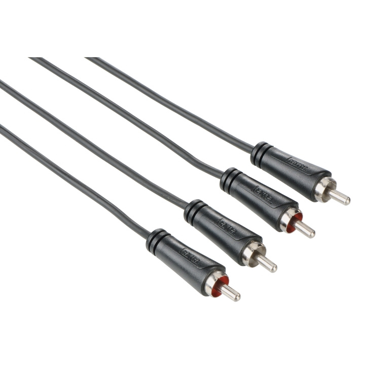 HAMA Audio Cable, 2 RCA plugs - 2 RCA plugs, 3.0 m in de groep HOME ELECTRONICS / Kabels & Adapters / RCA / Kabels bij TP E-commerce Nordic AB (C18505)