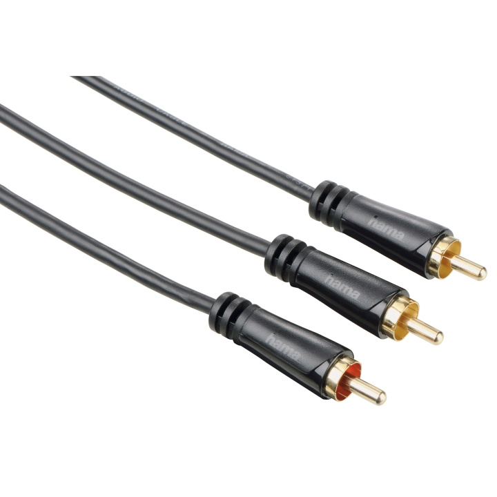 HAMA Subwoofer Cable, RCA plug - 2 RCA plugs, gold-plated, 7.5 m in de groep HOME ELECTRONICS / Kabels & Adapters / RCA / Kabels bij TP E-commerce Nordic AB (C18512)