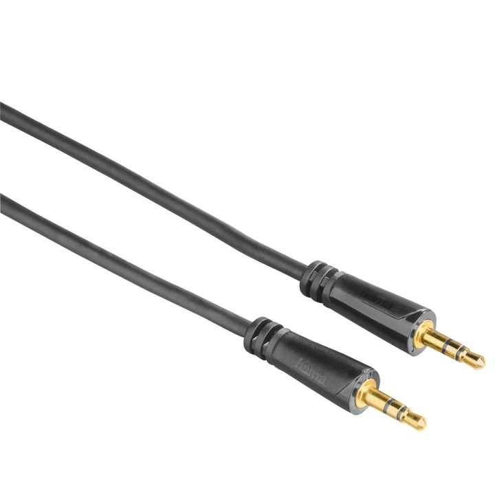 HAMA Audio Cable, 3.5 mm jack plug - plug, stereo, gold-plated, 1 in de groep HOME ELECTRONICS / Kabels & Adapters / Audio Analoog / 3.5 mm bij TP E-commerce Nordic AB (C18523)