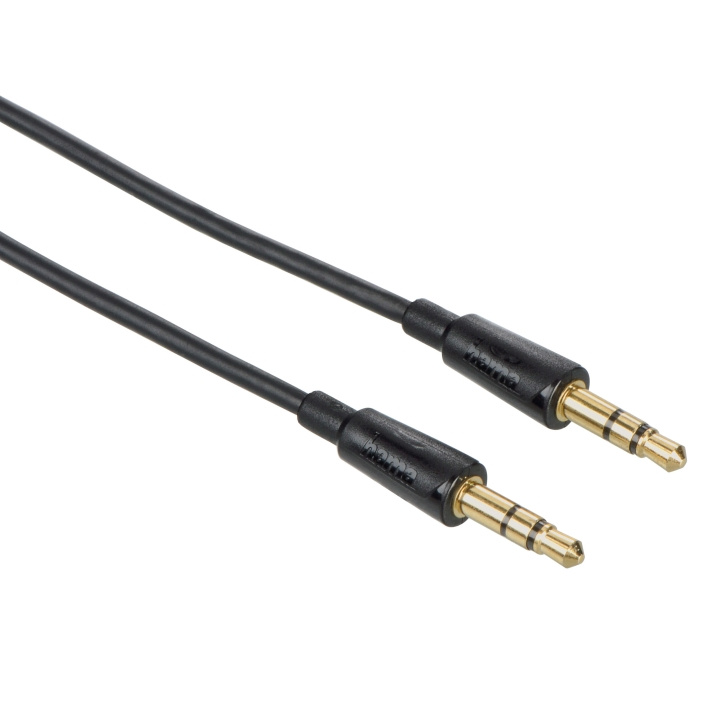 HAMA Flexi-Slim Audio Cable, 3.5 m m jack plug - plug, stereo, 1. in de groep HOME ELECTRONICS / Kabels & Adapters / Audio Analoog / 3.5 mm bij TP E-commerce Nordic AB (C18526)