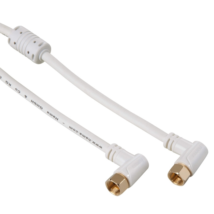 HAMA F-Cable Angled 1.5m in de groep HOME ELECTRONICS / Kabels & Adapters / Antennekabels & Accessoires / Antennekabels bij TP E-commerce Nordic AB (C18534)