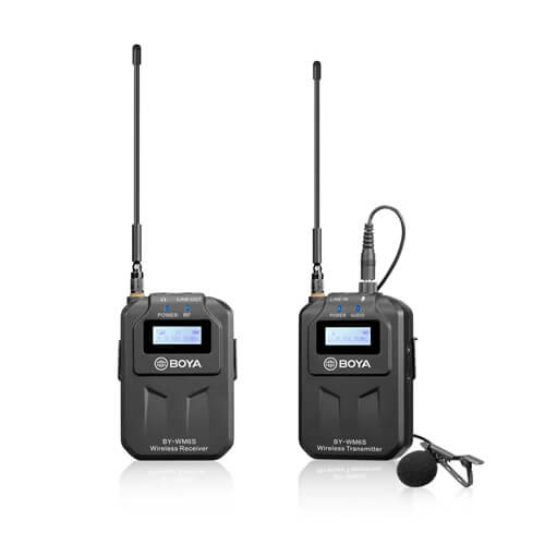 BOYA Mikrofon Lavalier Wireless UHF BY-WM6S 3.5mm & XLR in de groep COMPUTERS & RANDAPPARATUUR / Computeraccessoires / Microfoons bij TP E-commerce Nordic AB (C18543)