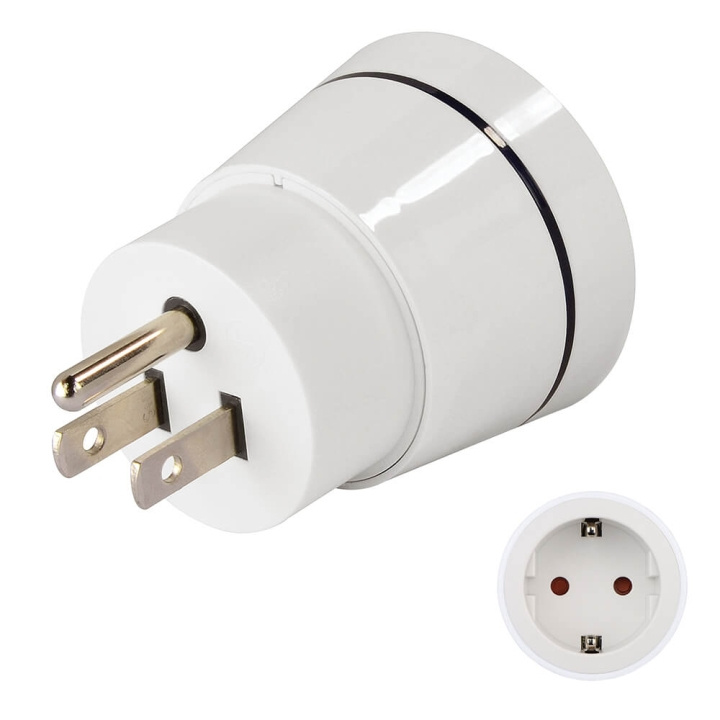 Traveladapter EU-US in de groep HUISHOUDEN & TUIN / Elektriciteit & Verlichting / Reisadapters bij TP E-commerce Nordic AB (C18546)