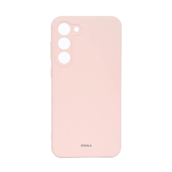 Phone Case Silicone Chalk Pink - Samsung S23+ 5G in de groep SMARTPHONE & TABLETS / Mobielbescherming / Samsung bij TP E-commerce Nordic AB (C18593)