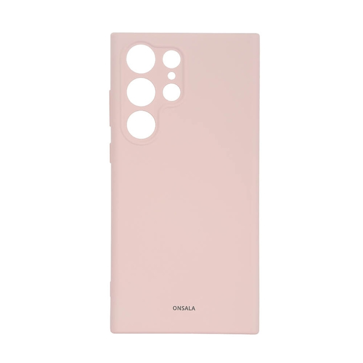 Phone Case Silicone Chalk Pink - Samsung S23 Ultra 5G in de groep SMARTPHONE & TABLETS / Mobielbescherming / Samsung bij TP E-commerce Nordic AB (C18594)