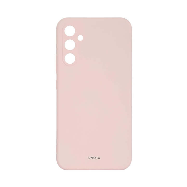 Phone Case Silicone Chalk Pink - Samsung Galaxy A34 5G in de groep SMARTPHONE & TABLETS / Mobielbescherming / Samsung bij TP E-commerce Nordic AB (C18600)