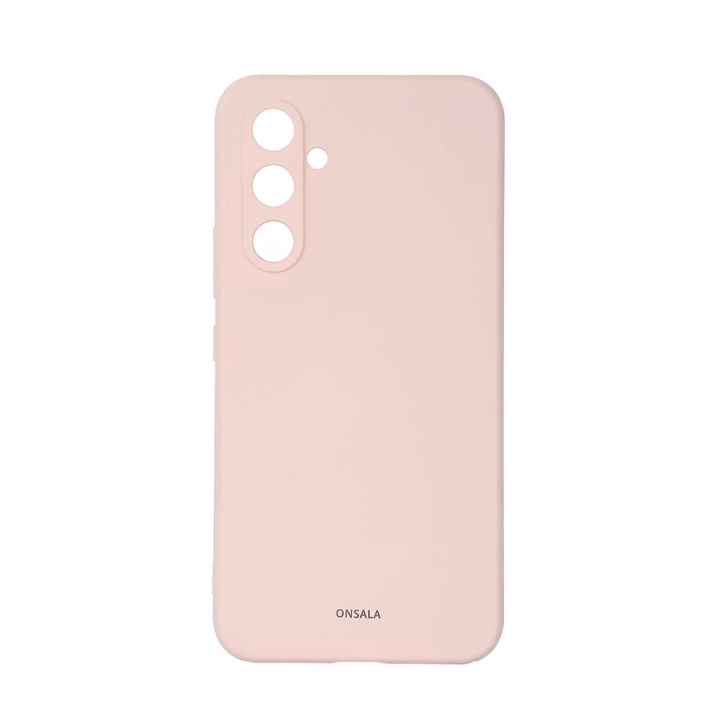 Phone Case Silicone Chalk Pink - Samsung Galaxy A54 5G in de groep SMARTPHONE & TABLETS / Mobielbescherming / Samsung bij TP E-commerce Nordic AB (C18601)
