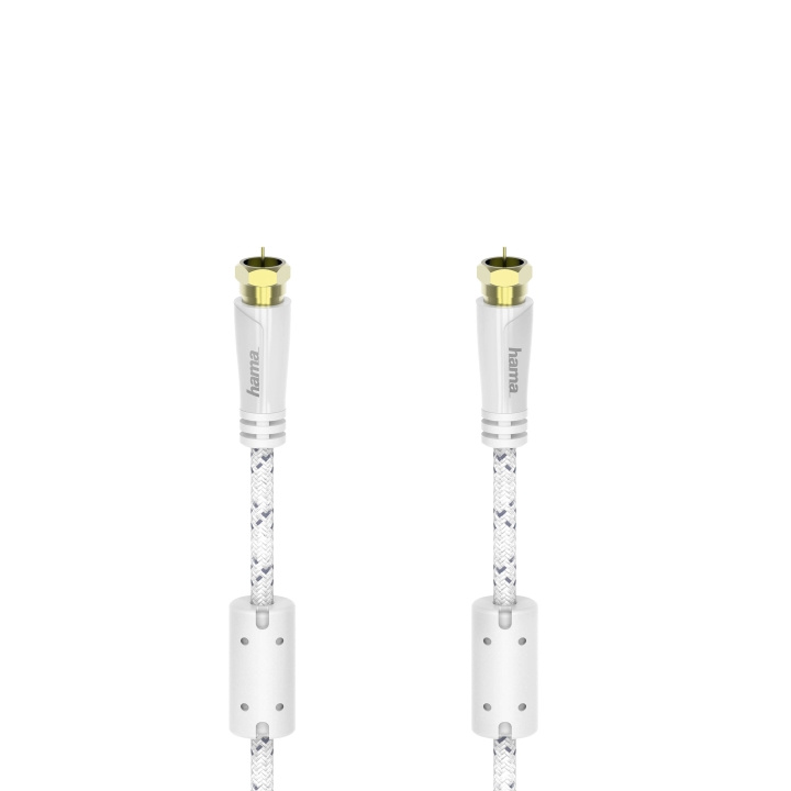 HAMA Cable Antenna 90dB F-Plug-F-Plug White 3m in de groep HOME ELECTRONICS / Kabels & Adapters / Antennekabels & Accessoires / Antennekabels bij TP E-commerce Nordic AB (C18639)