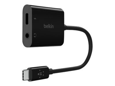 Belkin 3.5 mm Audio + Usb-C laddningsadapter in de groep SMARTPHONE & TABLETS / Opladers & Kabels / Adapters bij TP E-commerce Nordic AB (C18827)