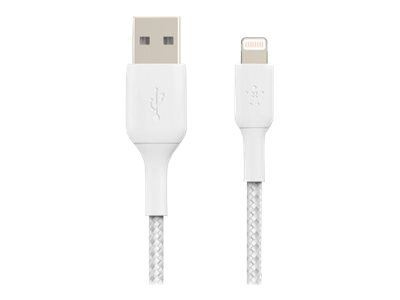 Belkin Boost Charge Lightning Kabel Flätad 3m in de groep SMARTPHONE & TABLETS / Opladers & Kabels / Kabels / Kabels Lightning bij TP E-commerce Nordic AB (C18834)