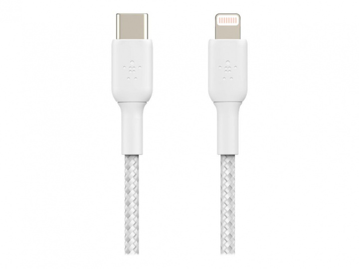 Belkin Boost Charge Lightning - USB-C Flätad 1m in de groep SMARTPHONE & TABLETS / Opladers & Kabels / Kabels / Kabels Lightning bij TP E-commerce Nordic AB (C18839)