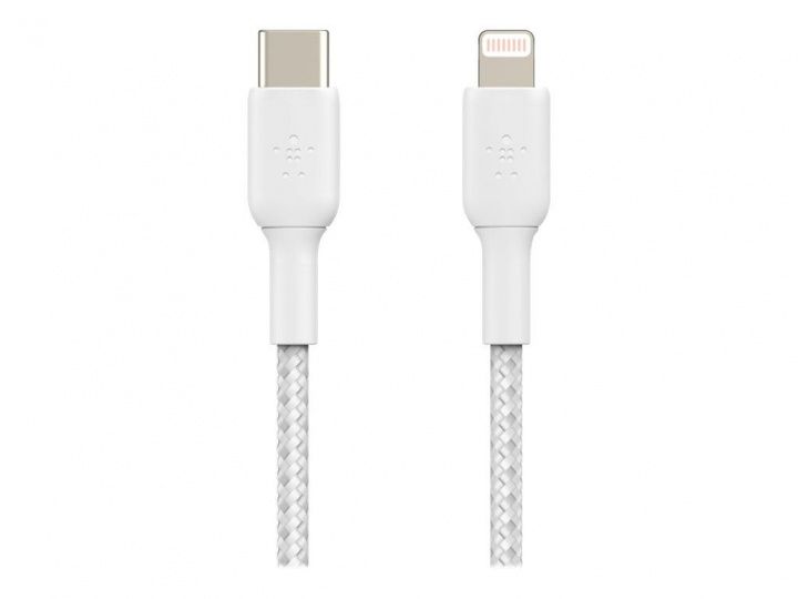 Belkin Boost Charge Lightning - USB-C Gevlochten 1m in de groep SMARTPHONE & TABLETS / Opladers & Kabels / Kabels / Kabels Lightning bij TP E-commerce Nordic AB (C18839)
