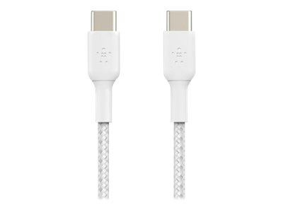 Belkin Boost Charge USB-C till USB-C Kabel Flätad 1m in de groep SMARTPHONE & TABLETS / Opladers & Kabels / Kabels / Kabels Type C bij TP E-commerce Nordic AB (C18855)