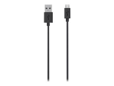 Belkin Micro-USB kabel 2m, Svart in de groep SMARTPHONE & TABLETS / Opladers & Kabels / Kabels / Kabels microUSB bij TP E-commerce Nordic AB (C18872)