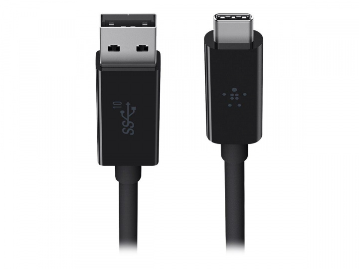 Belkin USB-C 3.1 To USB-A 3.1 Cable 1m, Svart in de groep SMARTPHONE & TABLETS / Opladers & Kabels / Kabels / Kabels Type C bij TP E-commerce Nordic AB (C18879)