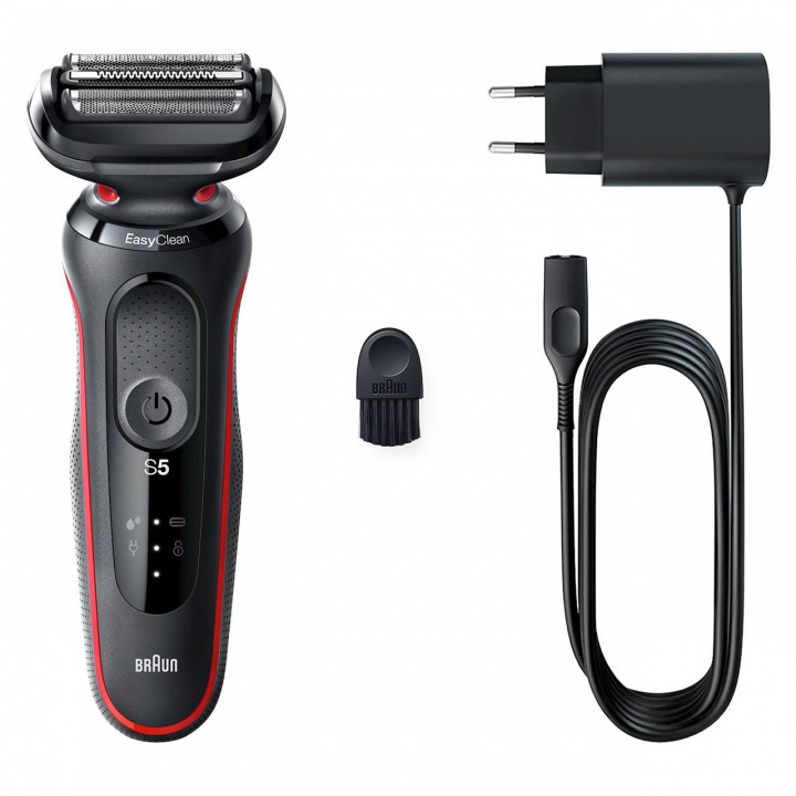 Braun Rakapparat Shaver 51-R1000s Red in de groep BEAUTY & HEALTH / Haar & Styling / Scheren & Trimmen / Scheerapparaten bij TP E-commerce Nordic AB (C18903)