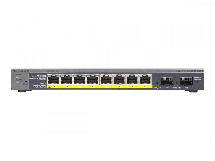 Netgear 10PT GE POE+ SMART PRO DESKTOP SWCH in de groep COMPUTERS & RANDAPPARATUUR / Netwerk / Schakelaars bij TP E-commerce Nordic AB (C19365)